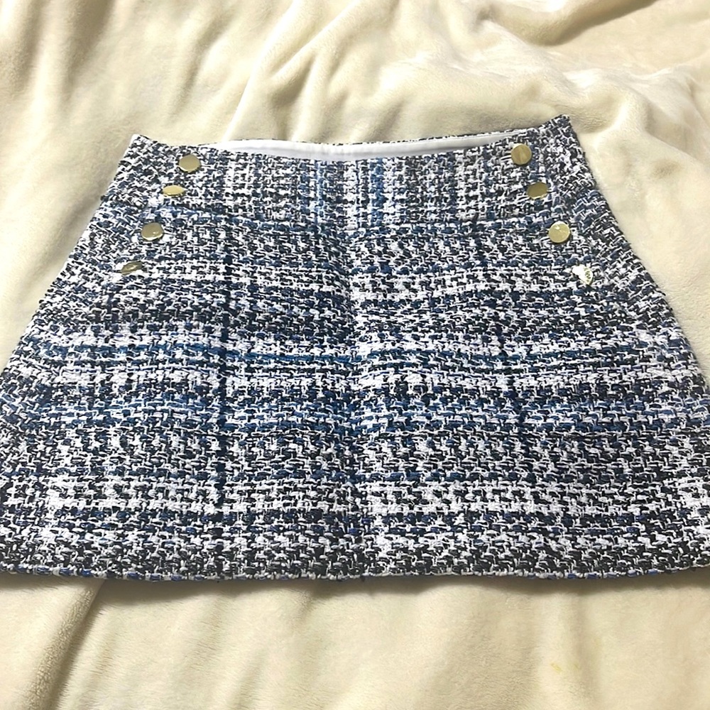 Alice + Olivia Button Mini Skirt